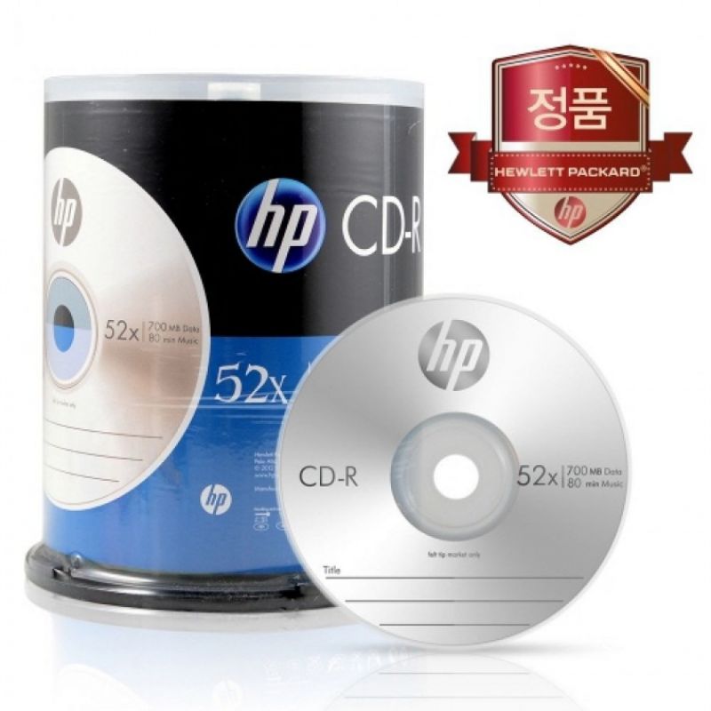 [HP] CD-R 52X 100P벌크 700MB 80min 이미지