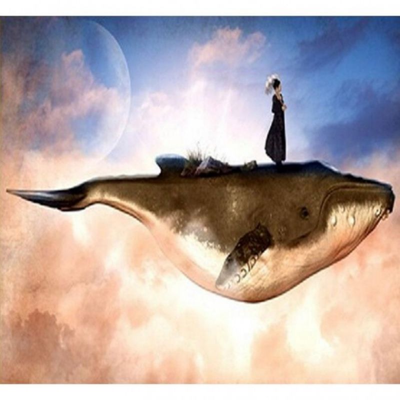 아이윙스 피포페인팅 PIPO-34 고래와여자 40x50 DIY명화그리기 유화수채화그리기 이미지