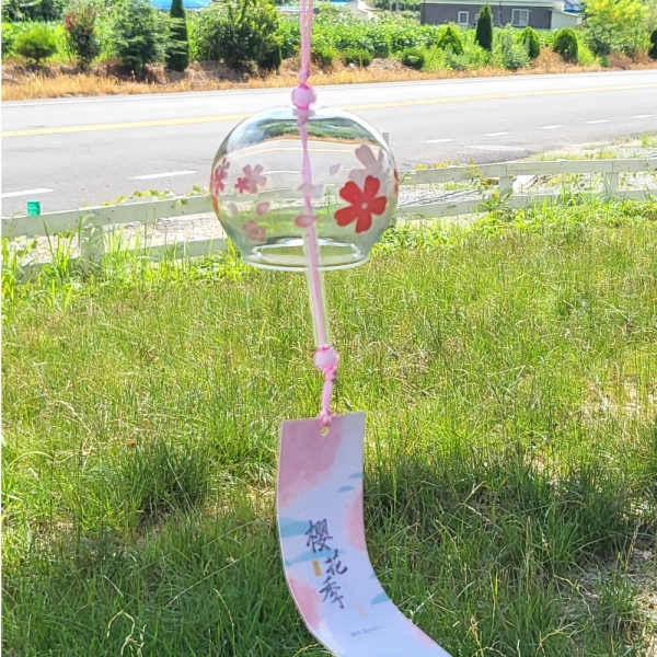 일본 후우링 (벚꽃) 풍경종 유리풍경 이미지