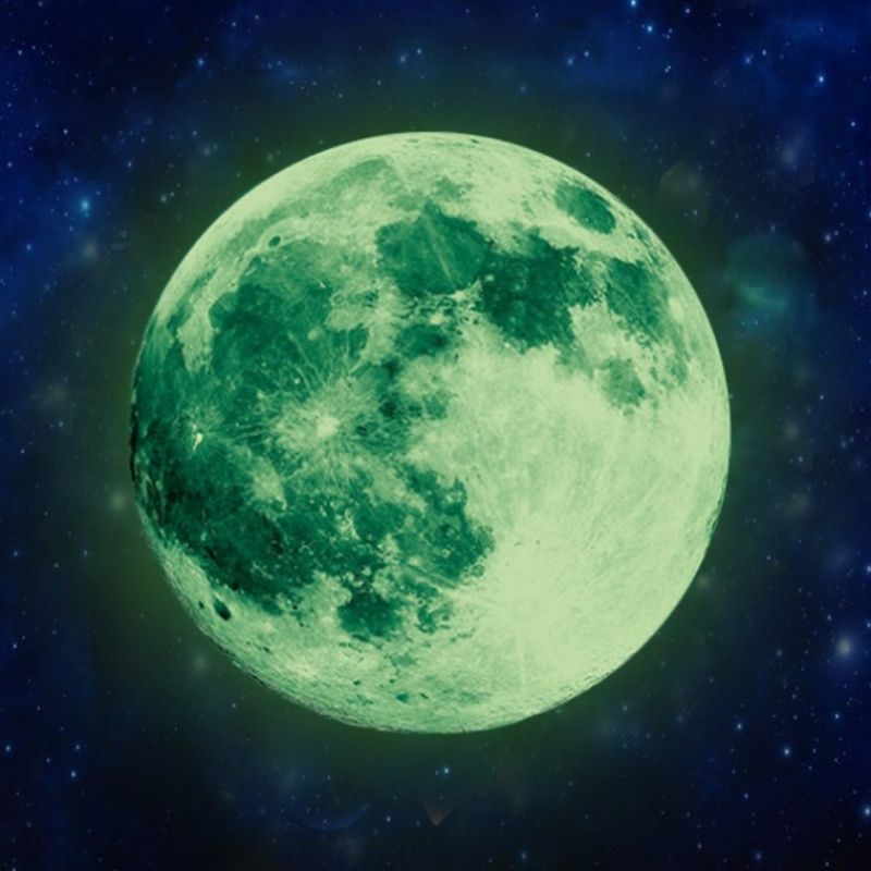 루미너스 야광 보름달 스티커 30cm 이미지
