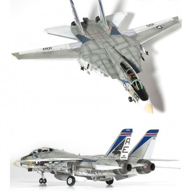 미해군 F14A 퓨킨독스 전투기 비행기 조립 장난감 이미지