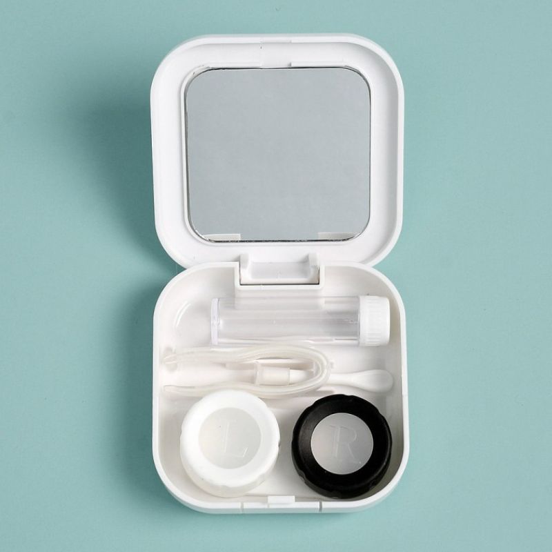 거울 렌즈케이스 5p세트 흡입봉 보존액용기 렌즈보관통 렌즈통 렌즈케이스 소프트렌즈통 소프트 이미지