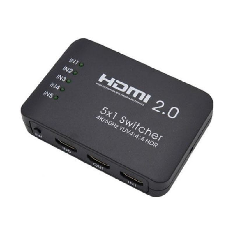 Coms HDMI선택기5 1 FW762 (Ver2.0 4K 60Hz 5 1 리모컨포함) 이미지