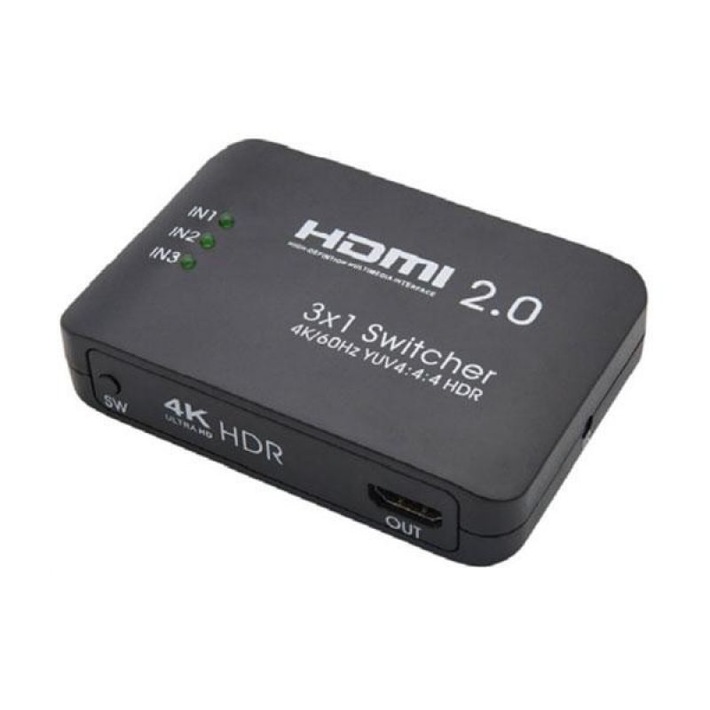 Coms HDMI선택기3 1 FW759 (Ver2.0 4K 60Hz 3 1 리모컨포함) 이미지