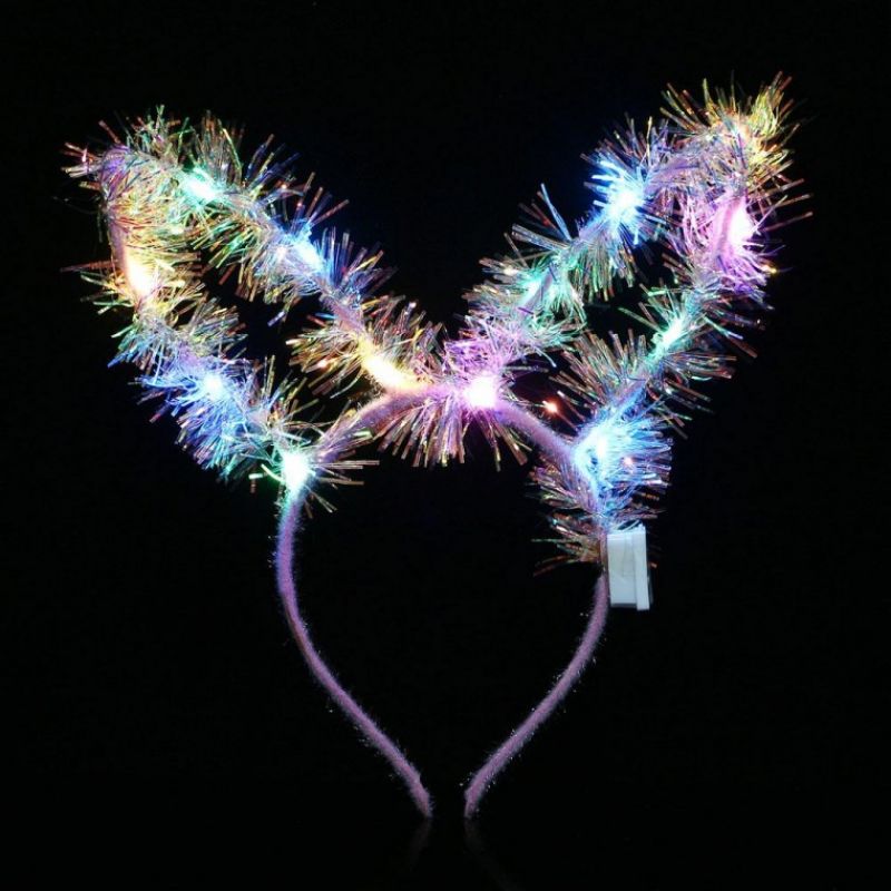 NEW LED 토끼 트윙클 머리띠 4p세트 야광 귀여운머리띠 이미지