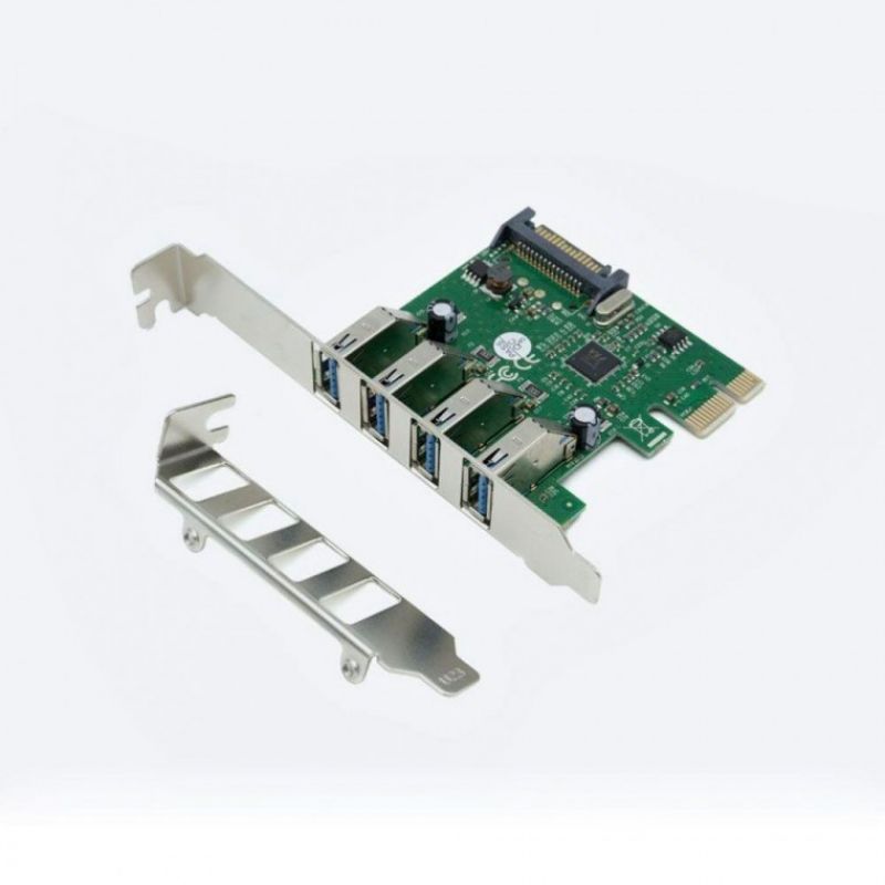 PCI-E to USB 3.0 4Port 카드 1000Mbps SATA VL805 이미지