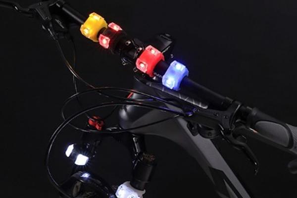 자전거 2P LED 경고등 전조등 안전등 손잡이등 이미지
