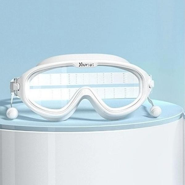 클리어뷰 귀마개 일체 고글 물안경 투명렌즈 수경 이미지