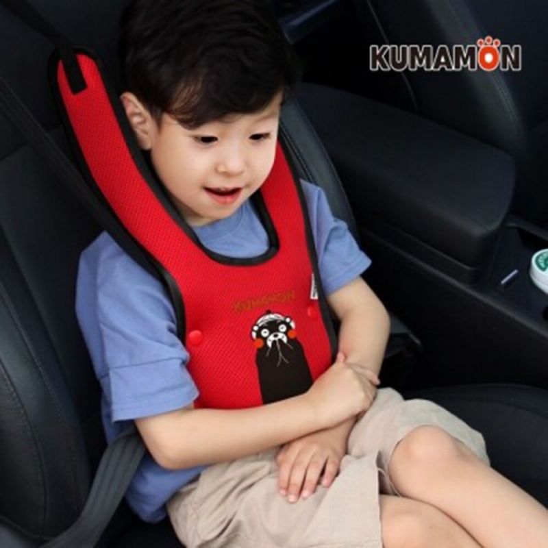 어린이 어깨끈 조임띠 가드 카시트 안전벨트 구마몬 이미지