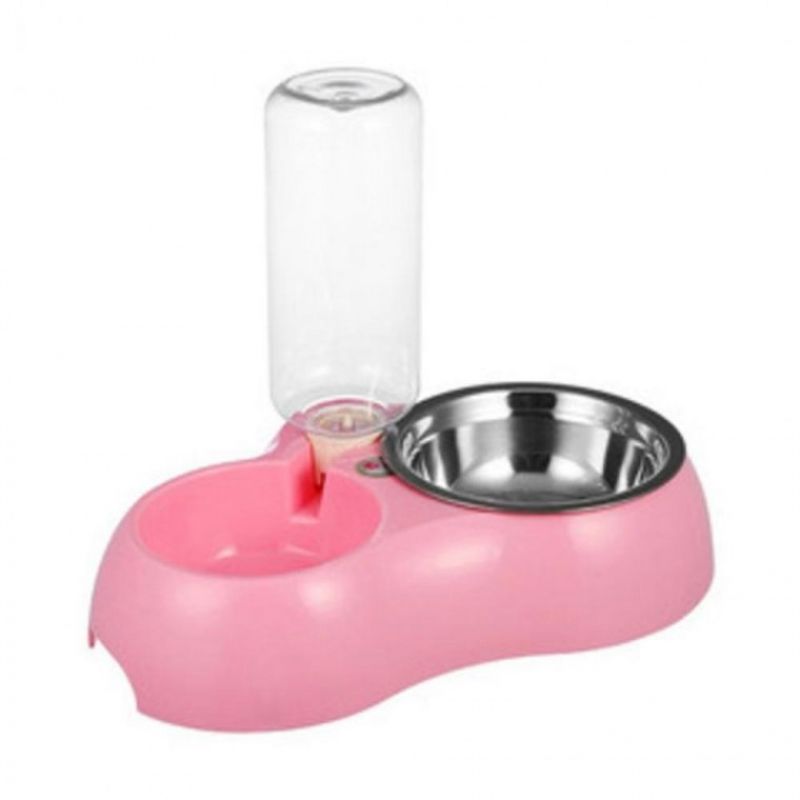 PATR 미어펫 반자동 식기 핑크 고양이 밥그릇 급수기 이미지