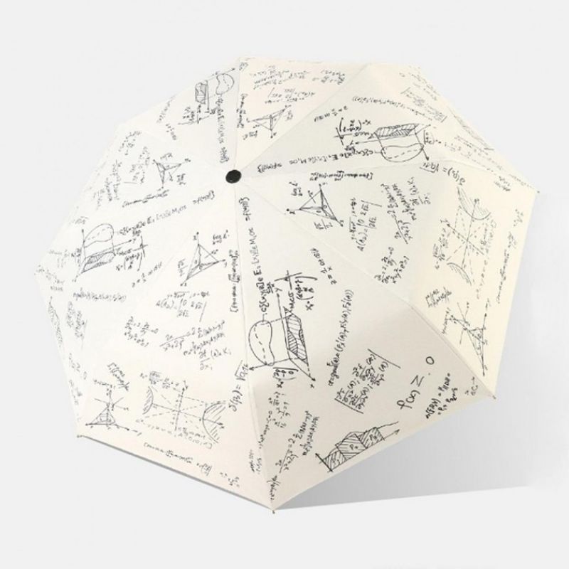 일러스트 휴대용 자동 3단 양산 우산 수동 양우산 이미지