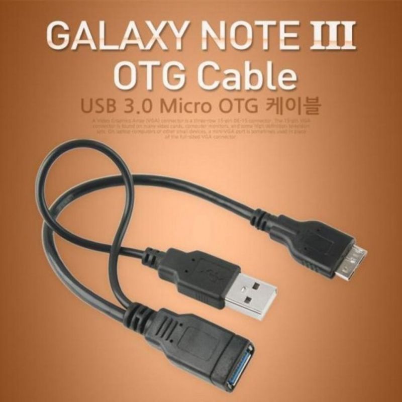 COMS 갤럭시노트3 OTG 케이블 USB 전원 이미지