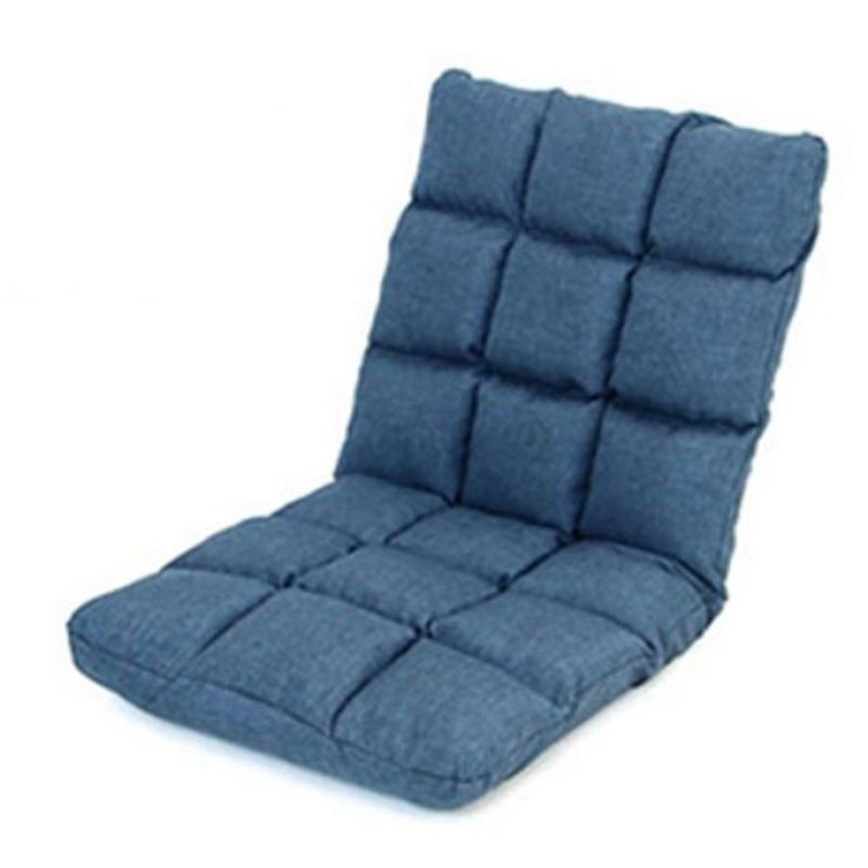 좌식 의자 1인용 쇼파 등받이 의자 바닥 의자 네이비 이미지