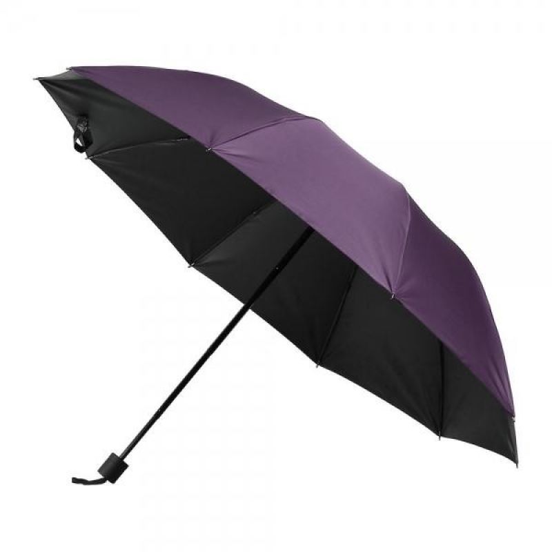 빅사이즈 암막코팅 방수 UV차단 대형 우산 3단 (퍼플) 이미지