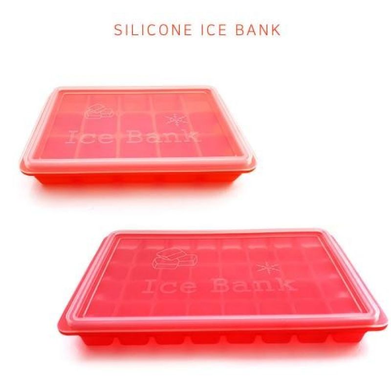 국산 실리콘 아이스트레이 얼음틀 아이스뱅크 15구 40구 각얼음 만들기 이미지