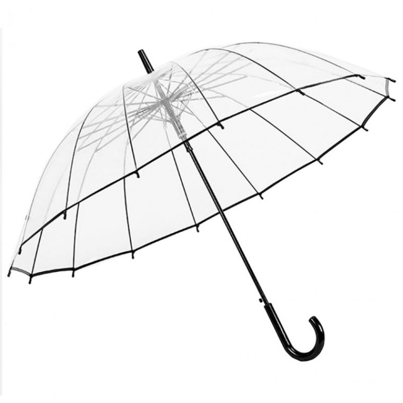 16k 장우산 원터치 버튼 튼튼한 고급 투명 우산 이미지