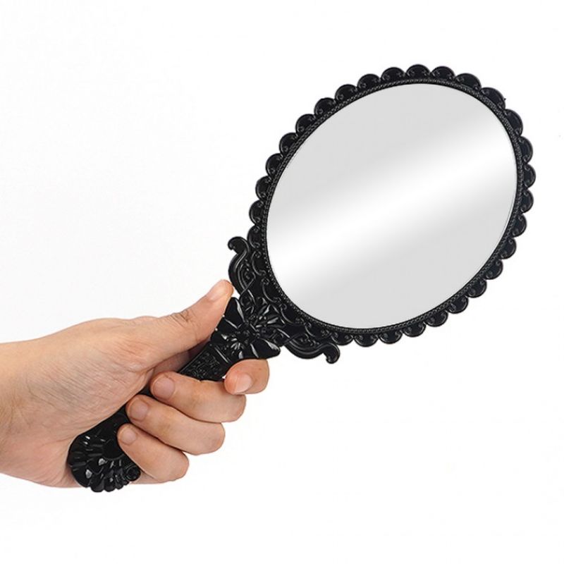 미미 공주경 대 거울 손거울 미용 도구 화장 휴대 케어 관리 소품 이미지