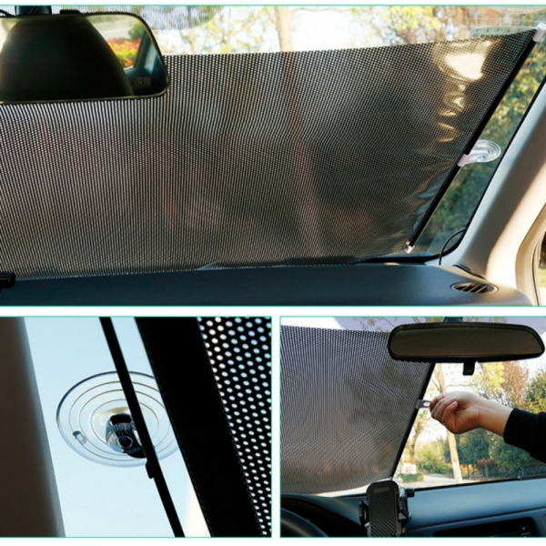 햇빛가리개 롤업 차량용 썬블럭 1초설치 블라인드가리개 이미지