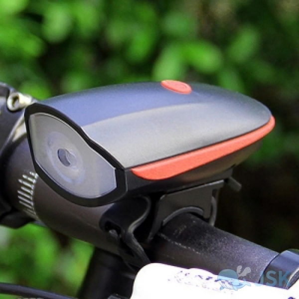 충전식 자전거 LED 전조등전자벨 오렌지 JS00 이미지