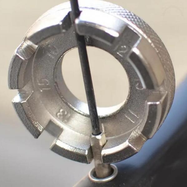 원형 스포크 렌치 니플 휠 림조절 공구 자전거 이미지
