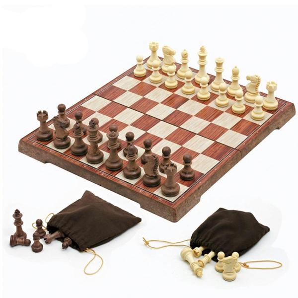 휴대용 접이식 자석 체스 체스판 보드게임 L 이미지