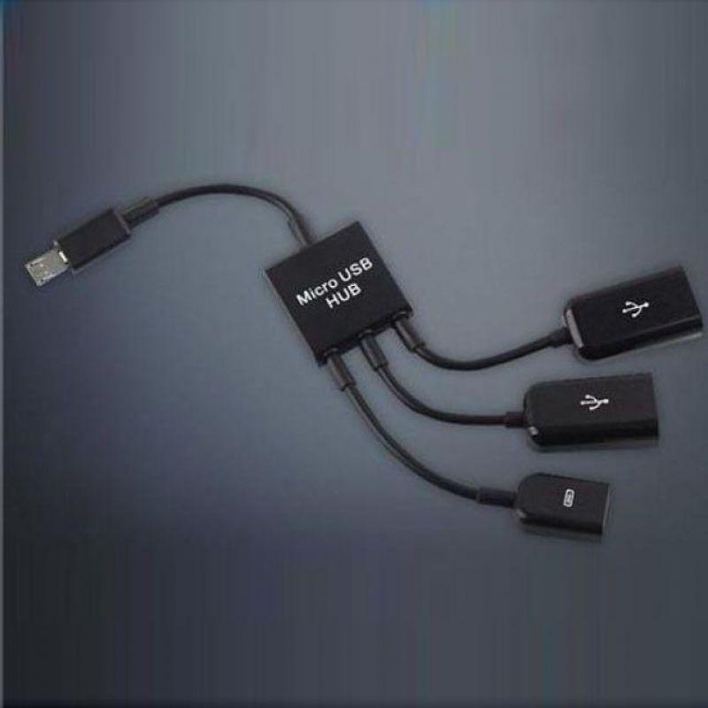 핸드폰 OTG허브 멀티탭 공유기 USB 2포트 MIcro USB 1 이미지