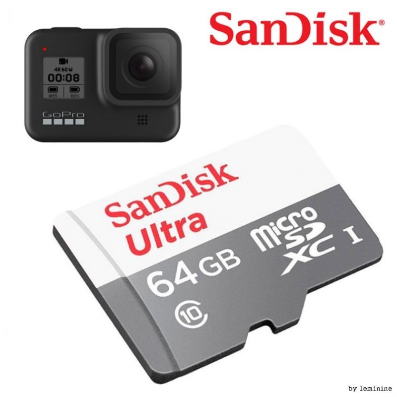 고프로 히어로8 마이크로SD 카드 64GB 메모리 SD카드 이미지