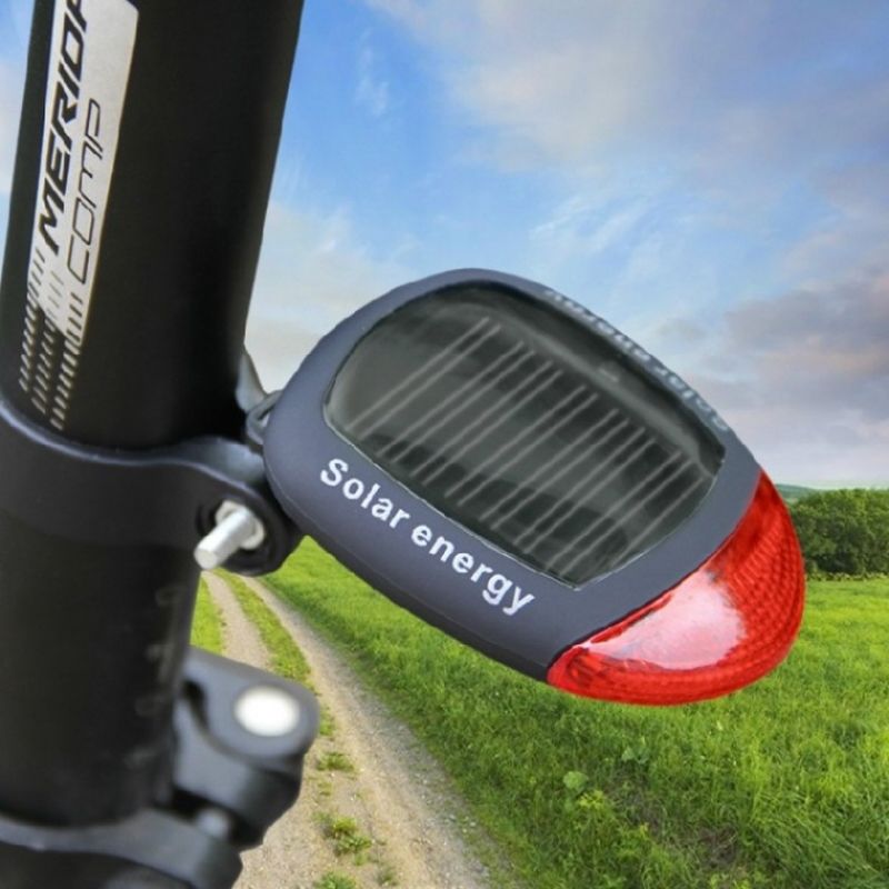 태양광 솔라충전 자전거 후미등 솔라에너지 LED후미등 이미지