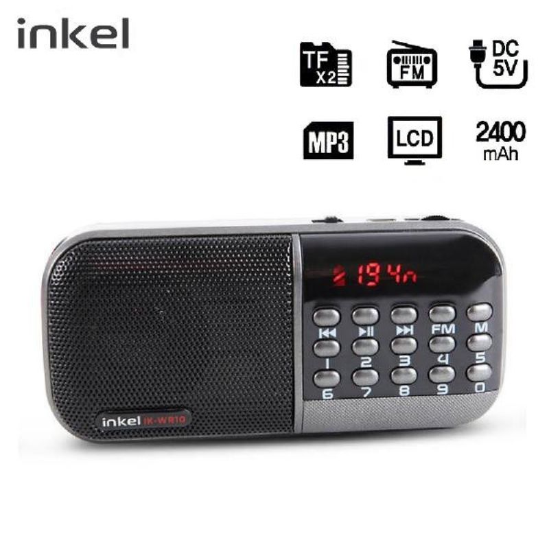 (SM)인켈 휴대용 효라디오 MP3 스피커 (IKWR10) (블랙) 이미지