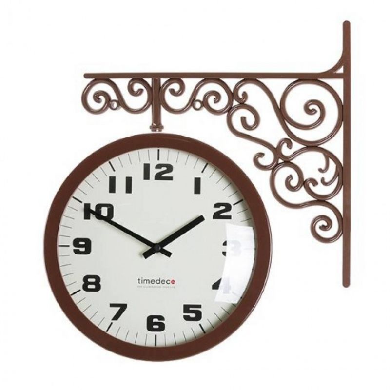 인테리어용 벽시계 심플 모던 클래식 디자인 양면시계 이미지