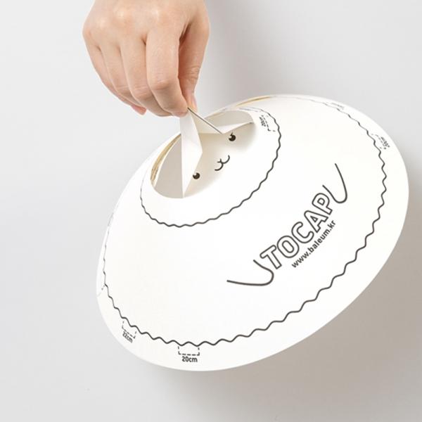 토캡 후라이팬 종이덮개 50매 기름튐방지가드 종이캡 주방깔끄미  캠핑캡 이미지