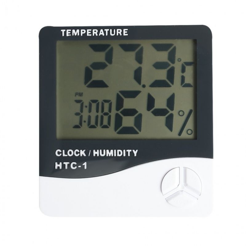 디지털 온습도계 달력 알람시계 주방 거실 사무실 책상 온도계 습도계 인테리어소품 탁상시계 이미지