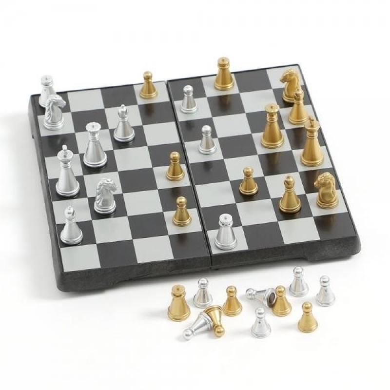 가족게임 체스판 보드게임 접이식체스 체스게임 앤티크 두뇌훈련게임 휴대용체스판 체스게임세트  이미지