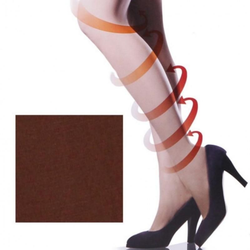 여성 쫀쫀하고 신축성 우수한 착압 스타킹 커피색 개성있는스타일링 패션양말 발목양말 이쁜양말 이미지
