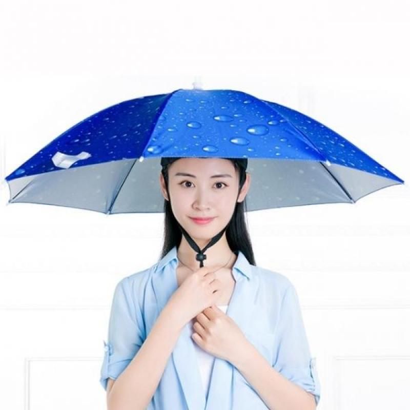 머리우산 햇빛 우산모자 머리에쓰는 가리개 우양산 파라솔모자 이미지