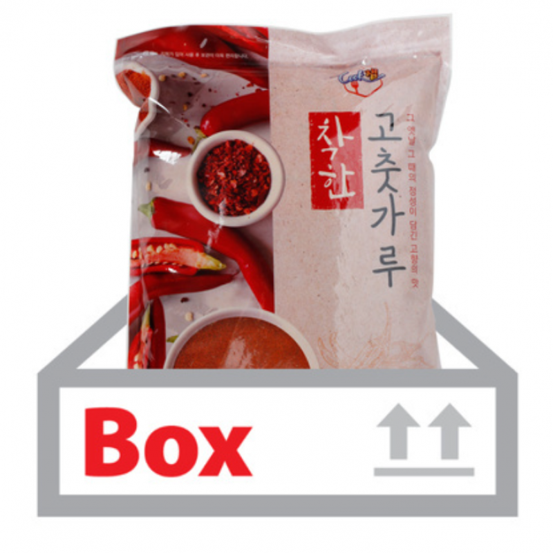 쿡잼 착한고춧가루(한식용 중국산) 2.5kg 8ea(박스) 식당용 대용량 이미지